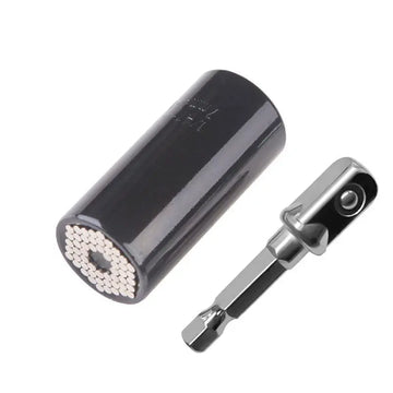 Universal Torque Wrench, 7-19Mm Socket Head Multi-Function Universal Socket, Universal Socket Wrench Set Hand Tool