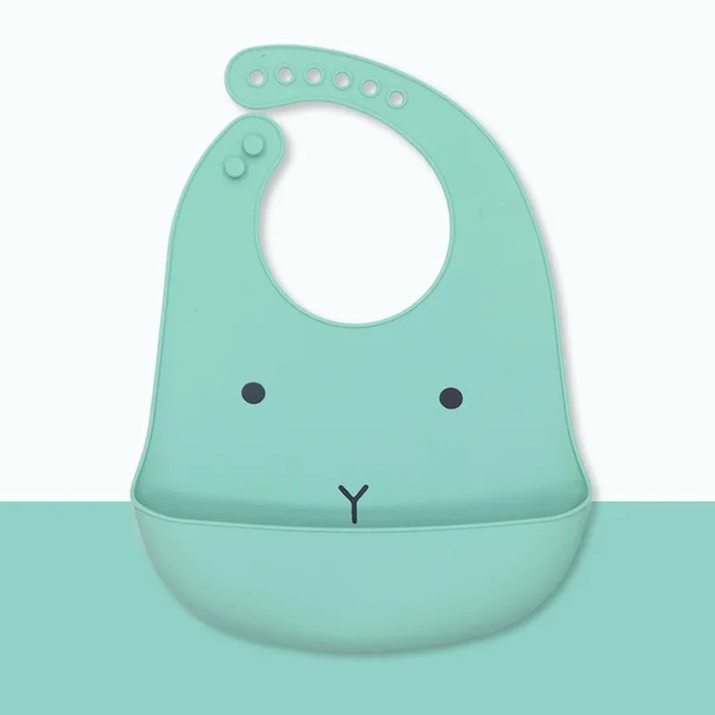 Silicone Babi Bib Waterproof Saliva Dripping Banana Bibs Cartoon Newborn Feeding Soft Edible Aprons Baby Adjustable Burp Scarf