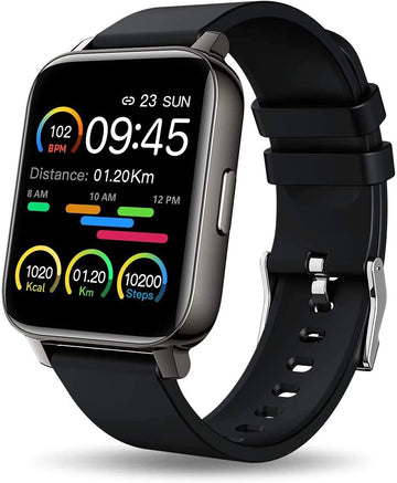 1.69" Touch Screen Smartwatch for Android and iOS Phones with Heart Rate and Blood Pressure Monitor
