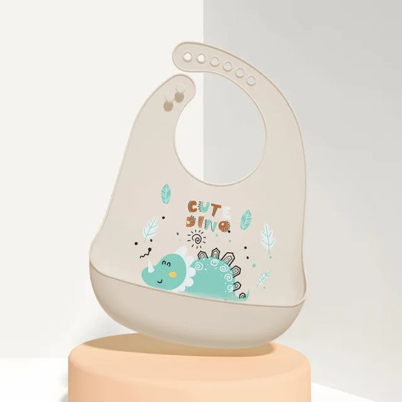 Silicone Babi Bib Waterproof Saliva Dripping Banana Bibs Cartoon Newborn Feeding Soft Edible Aprons Baby Adjustable Burp Scarf