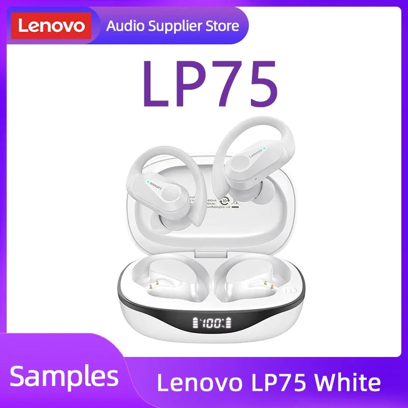 Original  LP75 TWS Bluetooth V5.3 Headphones Wireless LED Digital Display Earphones Noise Reduction Headset