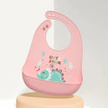 Silicone Babi Bib Waterproof Saliva Dripping Banana Bibs Cartoon Newborn Feeding Soft Edible Aprons Baby Adjustable Burp Scarf