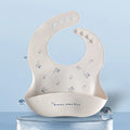 Baby Bib Waterproof Soft Silicone Scarf Summer Cute Cherry Print Adjustable Bibs Burp Cloths Baby Feeding Aprons Kids Eating
