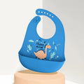 Silicone Babi Bib Waterproof Saliva Dripping Banana Bibs Cartoon Newborn Feeding Soft Edible Aprons Baby Adjustable Burp Scarf