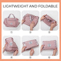 Foldable Storage Travel Bag Waterproof Large Capacity Gym Fitness Bag Weekender Overnight for Women