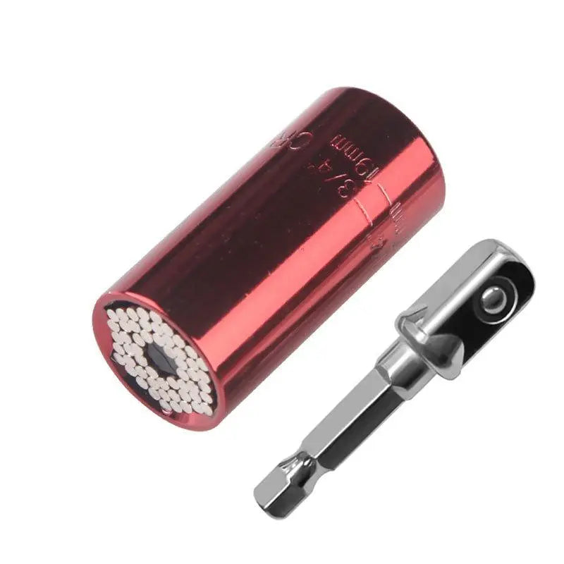 Universal Torque Wrench, 7-19Mm Socket Head Multi-Function Universal Socket, Universal Socket Wrench Set Hand Tool
