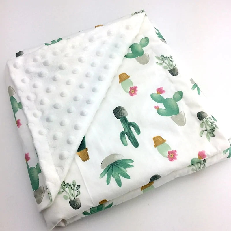 Whether it's nap time, story time, or simply cuddle time on the couch, our blanket is the perfect size to keep your baby warm and snug. Its plush texture ensures that every moment is filled with comfort and warmth.