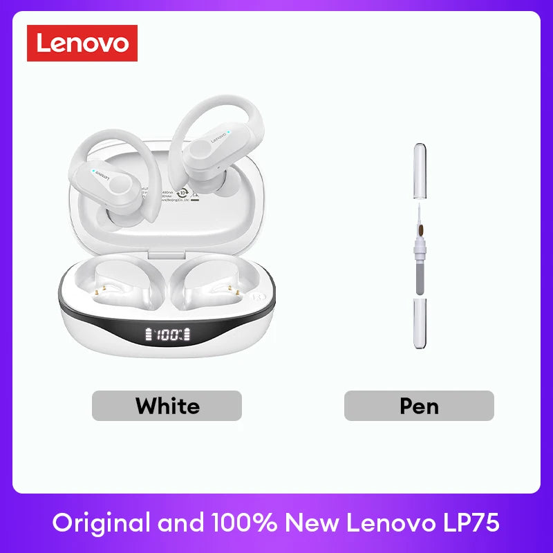 Original  LP75 TWS Bluetooth V5.3 Headphones Wireless LED Digital Display Earphones Noise Reduction Headset