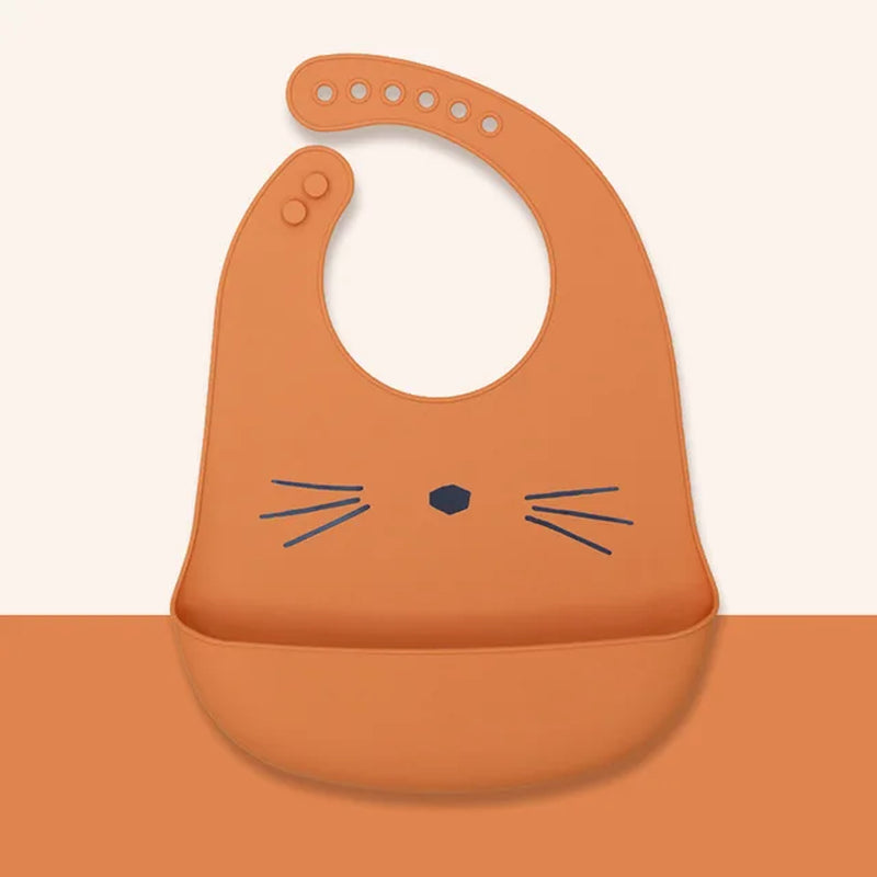 Silicone Babi Bib Waterproof Saliva Dripping Banana Bibs Cartoon Newborn Feeding Soft Edible Aprons Baby Adjustable Burp Scarf