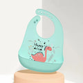 Silicone Babi Bib Waterproof Saliva Dripping Banana Bibs Cartoon Newborn Feeding Soft Edible Aprons Baby Adjustable Burp Scarf