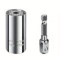 Universal Torque Wrench, 7-19Mm Socket Head Multi-Function Universal Socket, Universal Socket Wrench Set Hand Tool