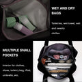Large Capacity Folding Travel Bag with Dry and Wet Separation - Portable Expansion Duffel Bag