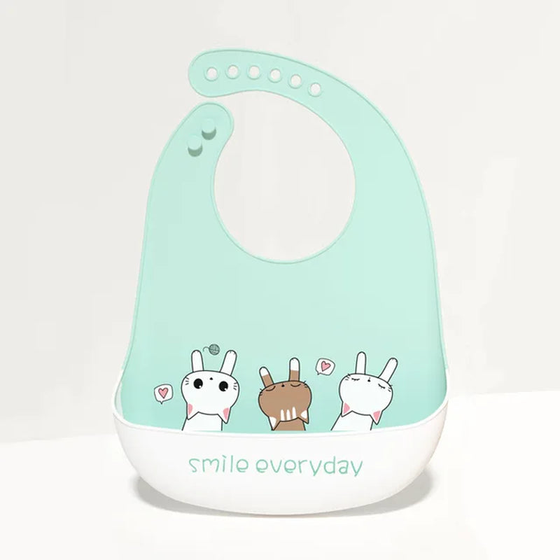 Silicone Babi Bib Waterproof Saliva Dripping Banana Bibs Cartoon Newborn Feeding Soft Edible Aprons Baby Adjustable Burp Scarf